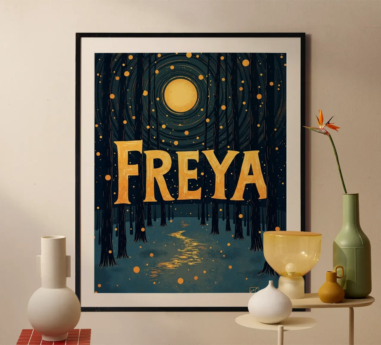 FREYA poster by CASTILO Namengalerie