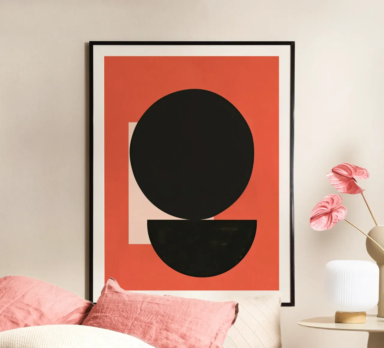 Suspended Forms poster van Geometrica