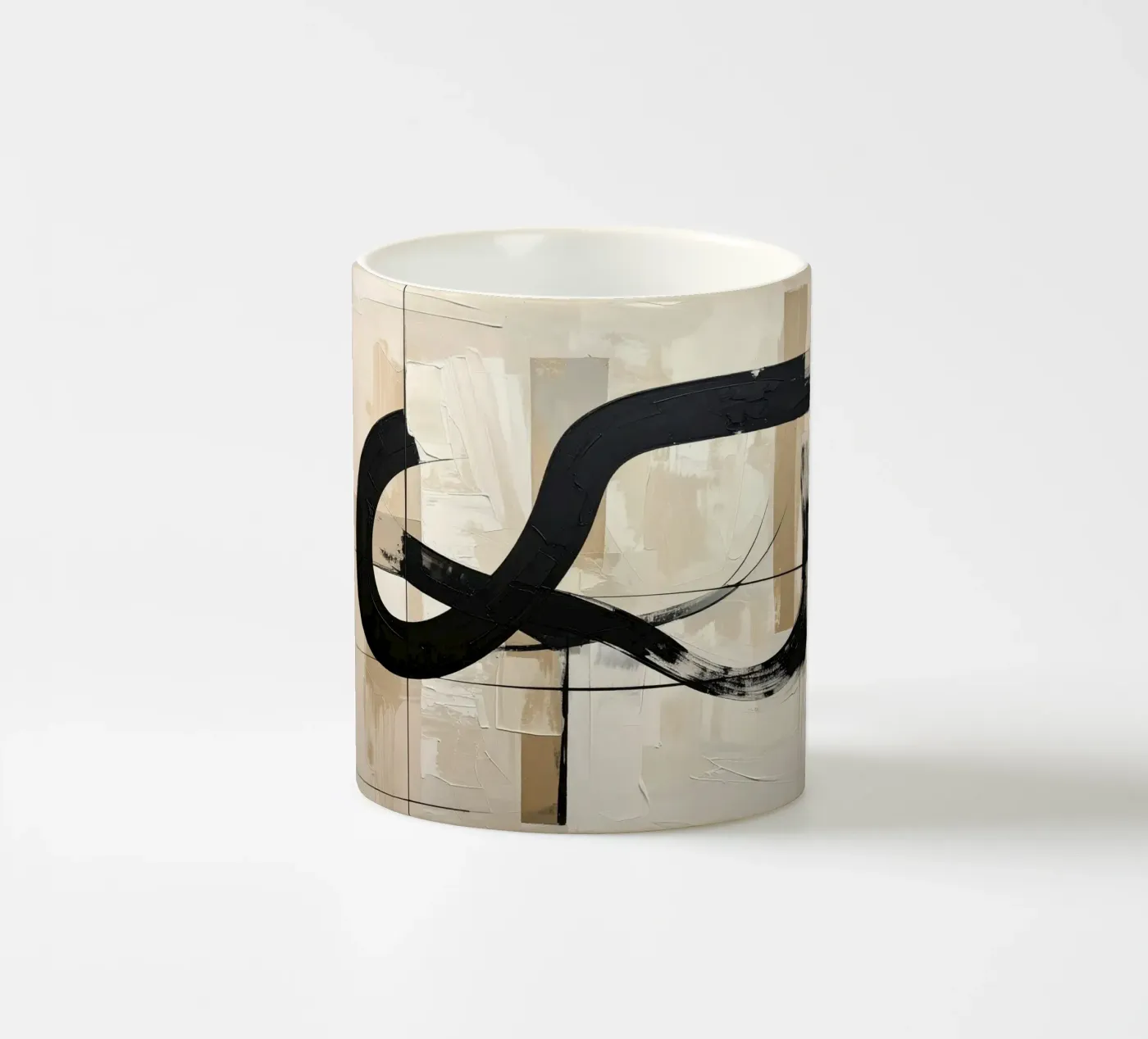Abstract elegance ceramic mug by Katalier (Abstract Harmony)