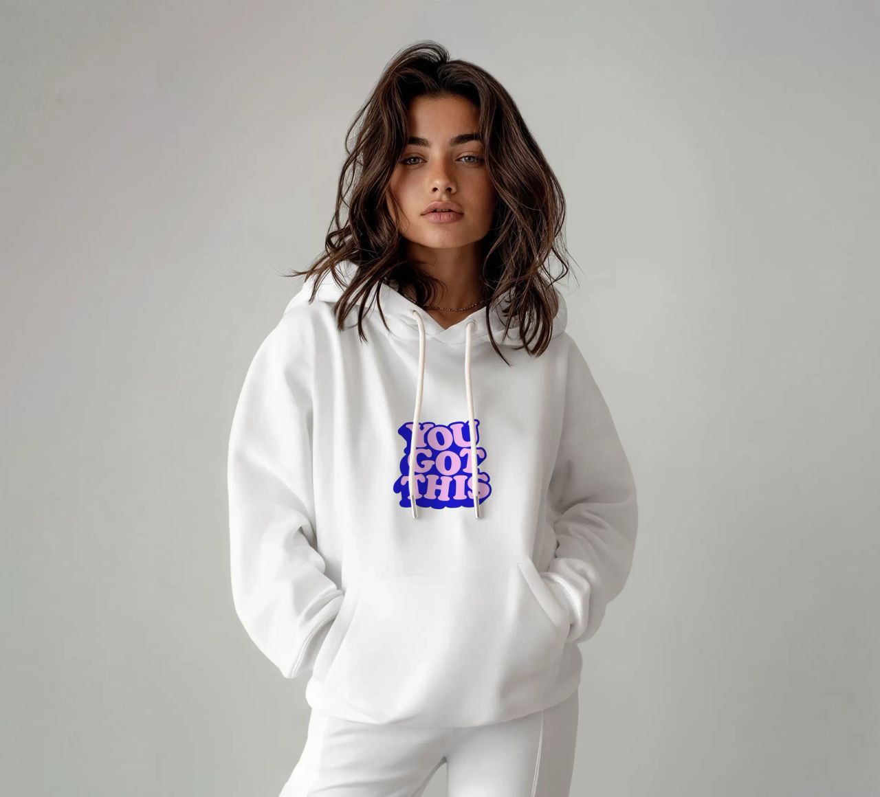 Design tipografico You Got This felpa con cappuccio da THE MOTIVATED TYPE