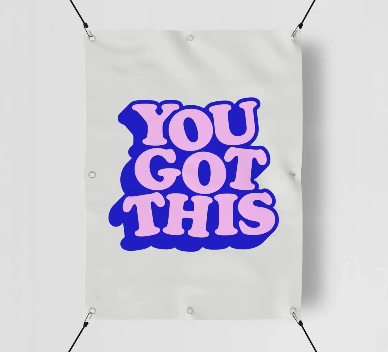Design tipografico You Got This telo in pvc da THE MOTIVATED TYPE