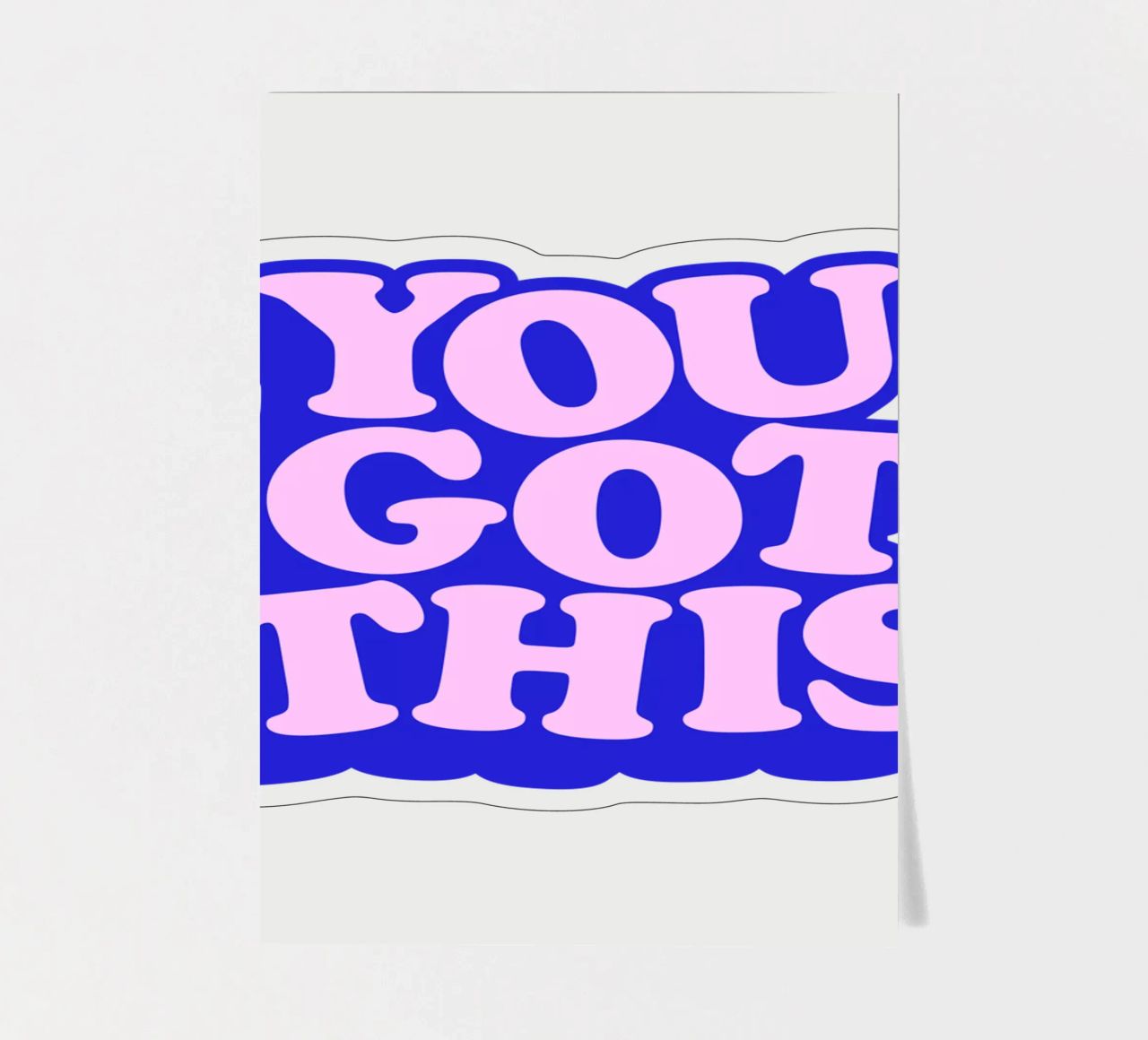 Design tipografico You Got This foglio adesivo da THE MOTIVATED TYPE
