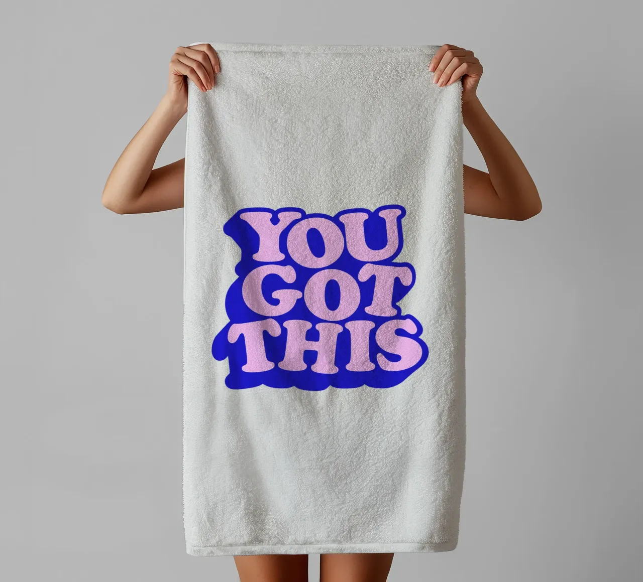 Design tipografico You Got This asciugamano da bagno da THE MOTIVATED TYPE