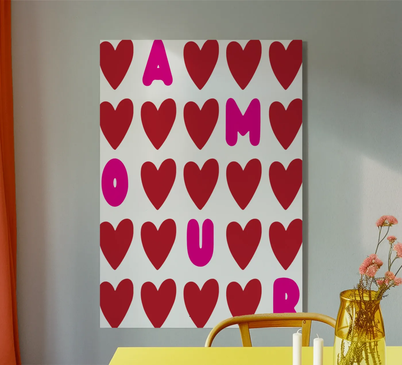 liefde acryl van Rawdenox