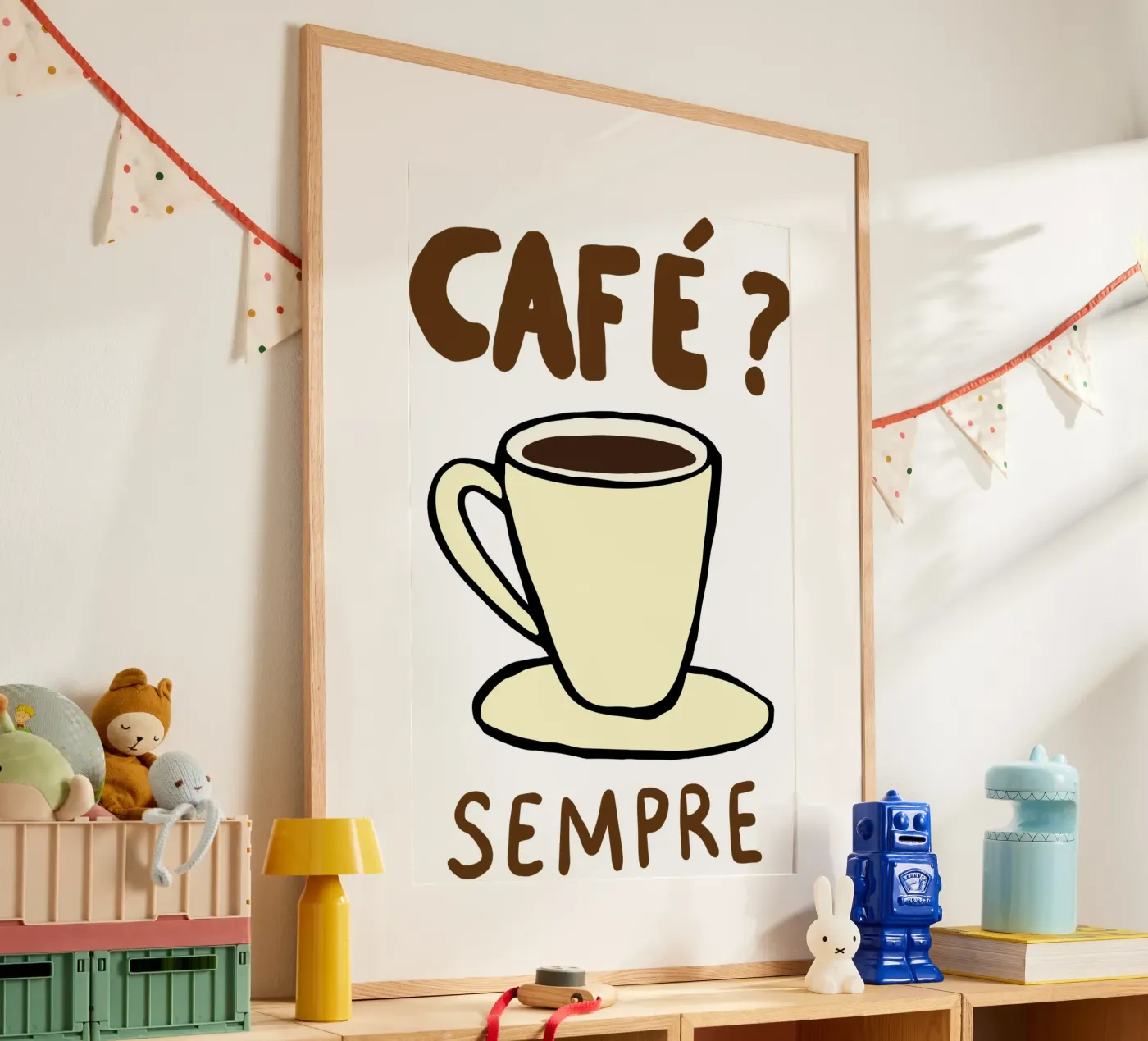 altijd koffie poster van Rawdenox