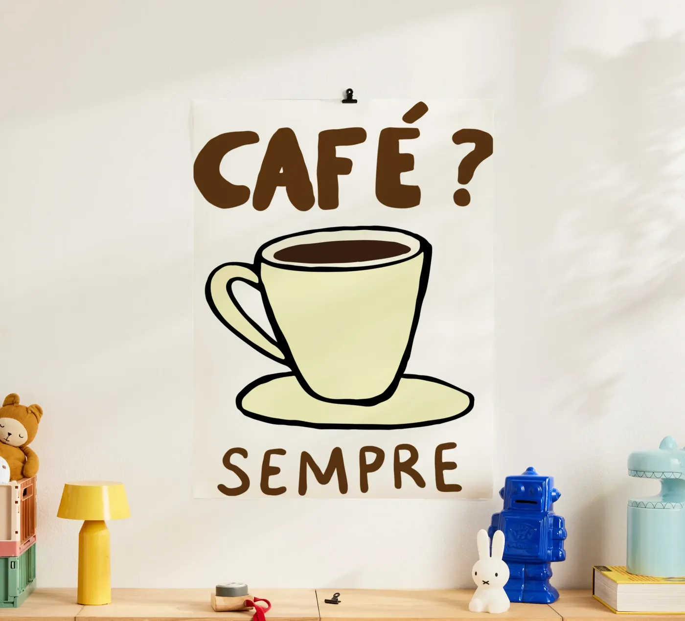 altijd koffie poster van Rawdenox