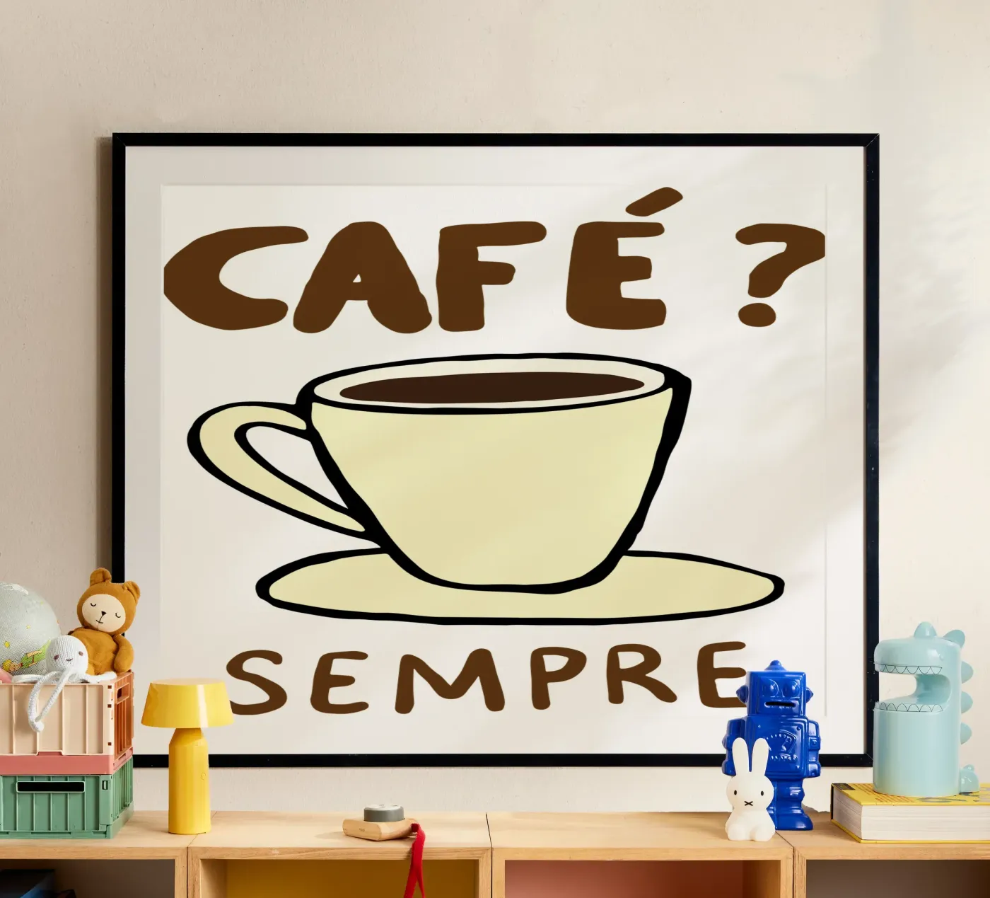 altijd koffie poster van Rawdenox