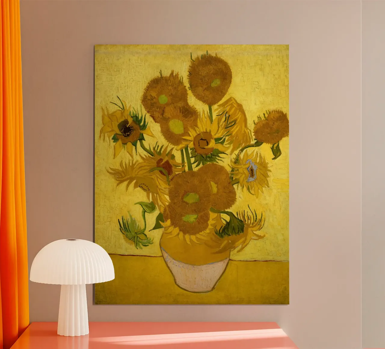van Gogh - Girasoli poster con telaio in alluminio da ARTOTHEK