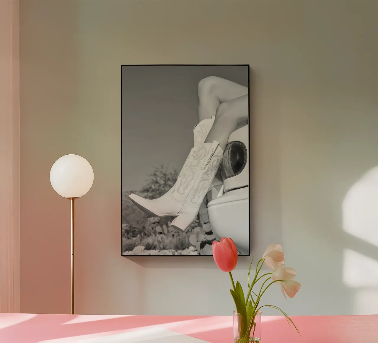 cromo e stivali plexiglass da VIntagoras