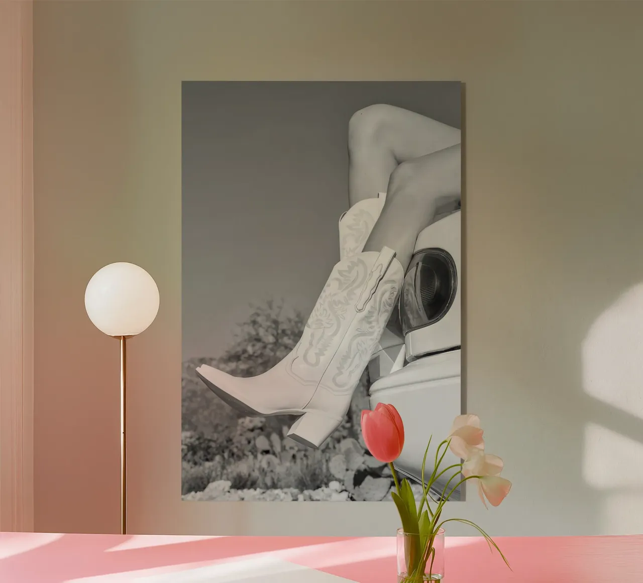 cromo e stivali plexiglass da VIntagoras