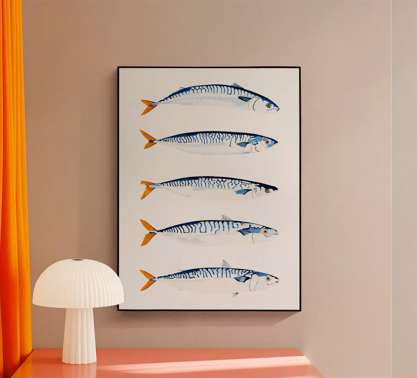 sardines acryl van Rawdenox