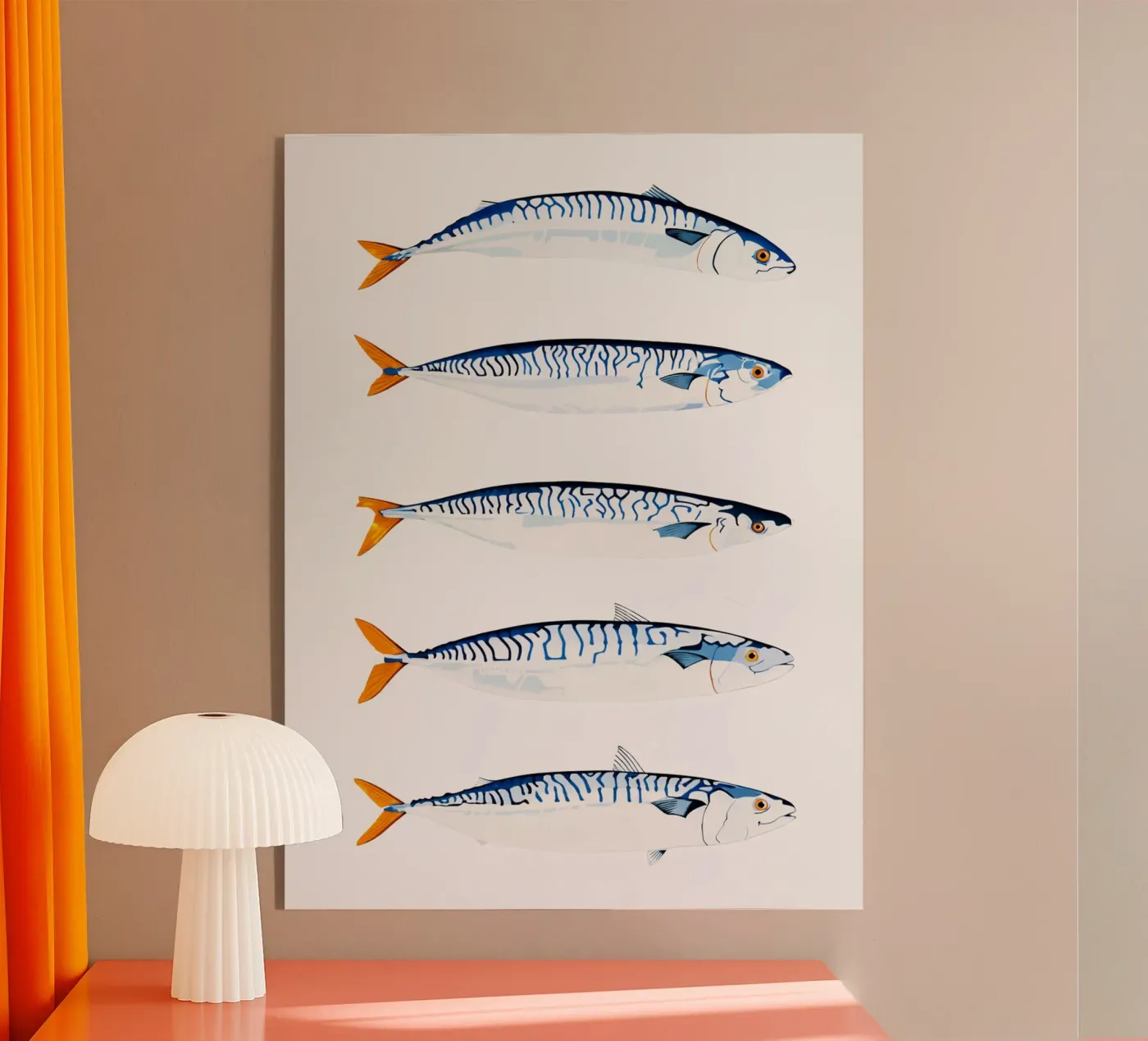 sardines acryl van Rawdenox