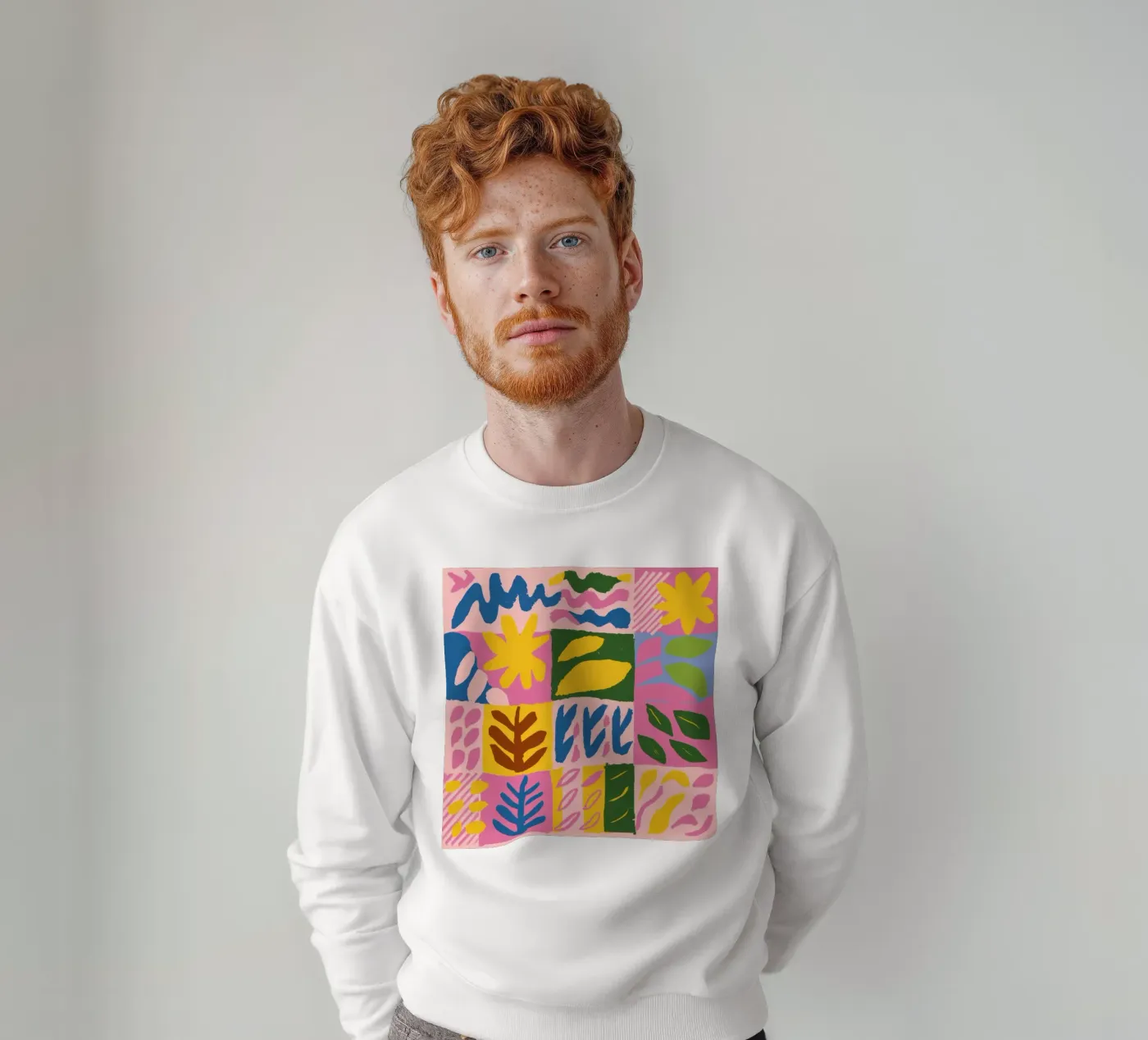 Formes patchwork ludiques sweat de Sun Riser
