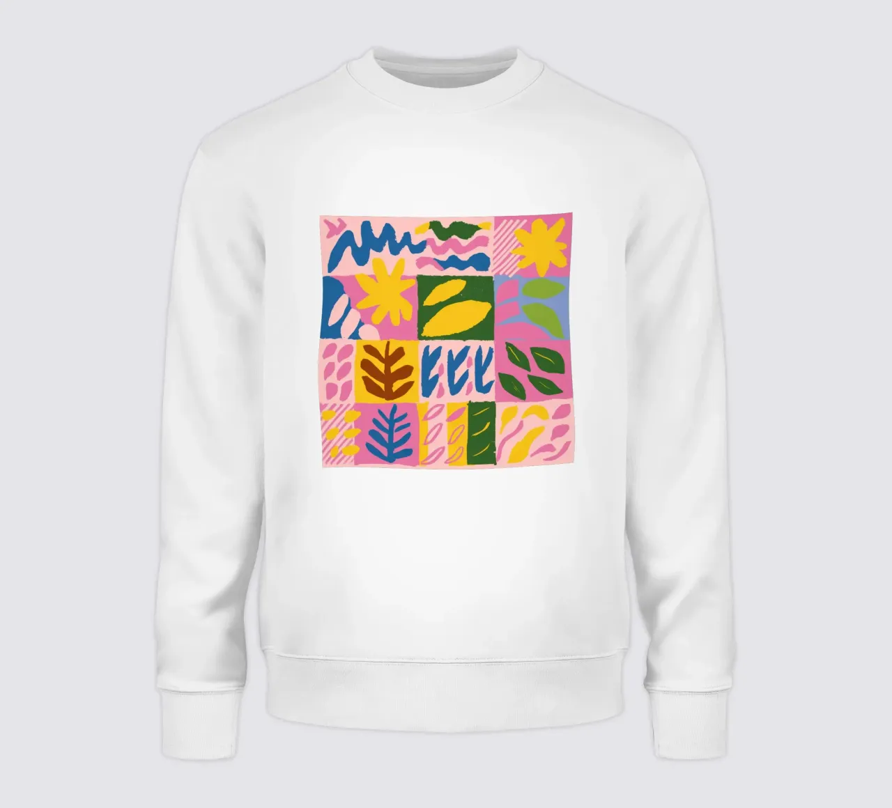 Playful Patchwork Forms sweat de Sun Riser