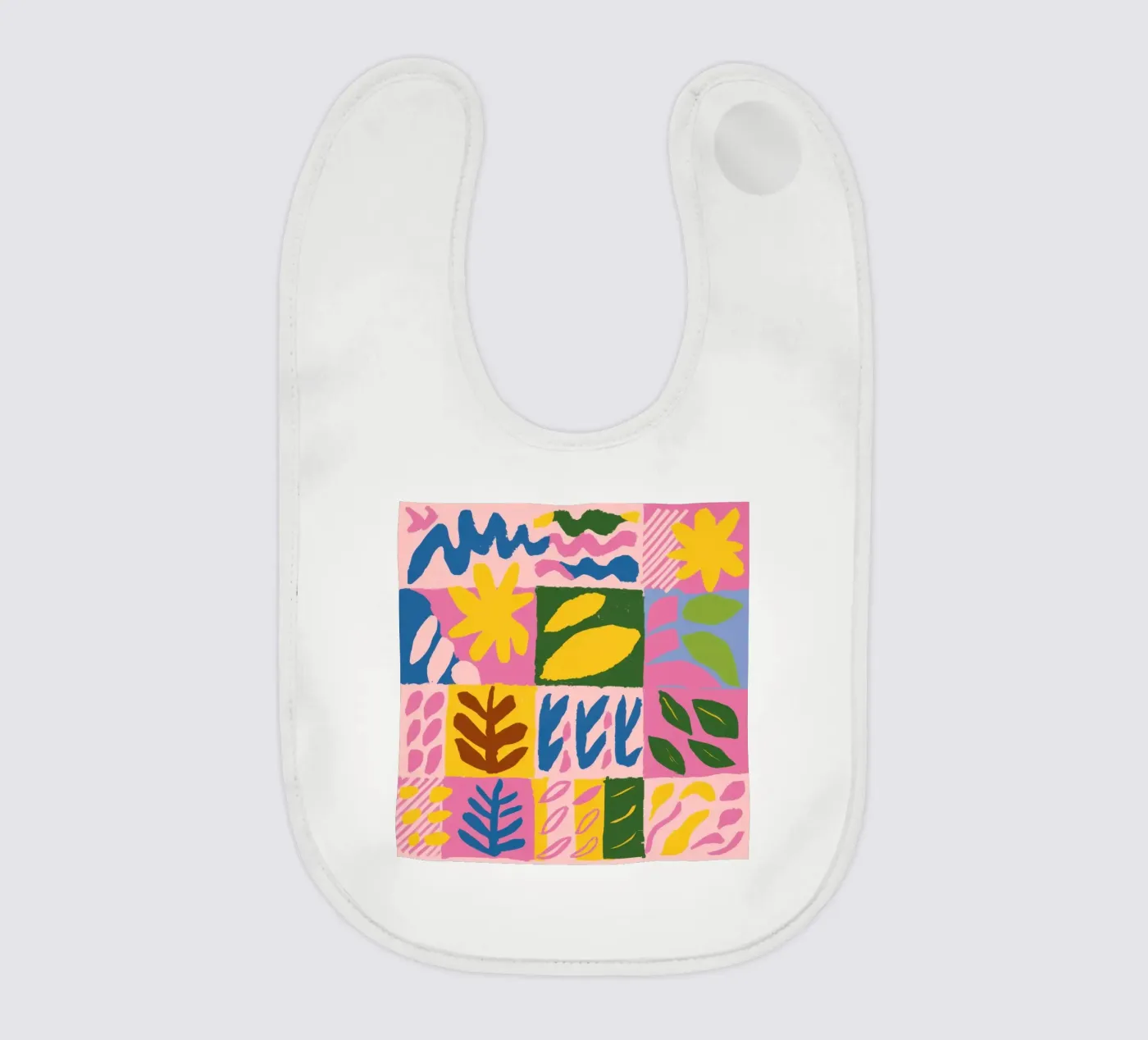 Playful Patchwork Forms Babylätzchen von Sun Riser