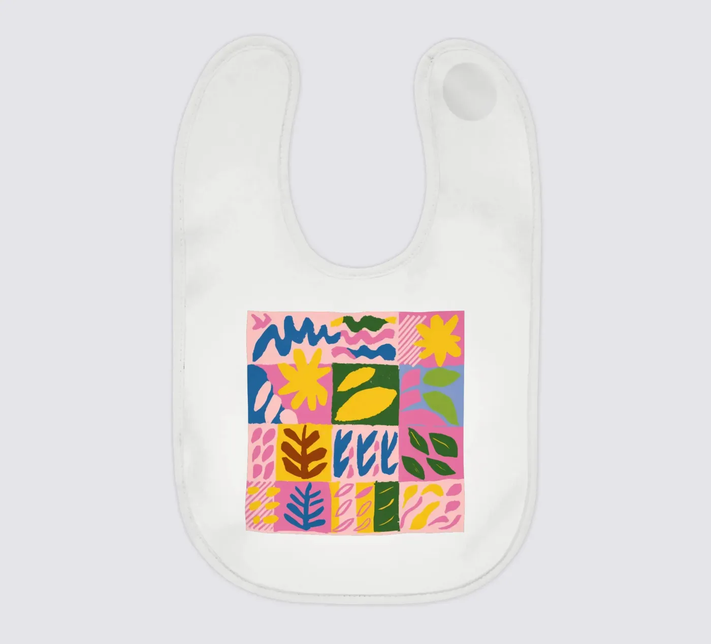 Playful Patchwork Forms Babylätzchen von Sun Riser