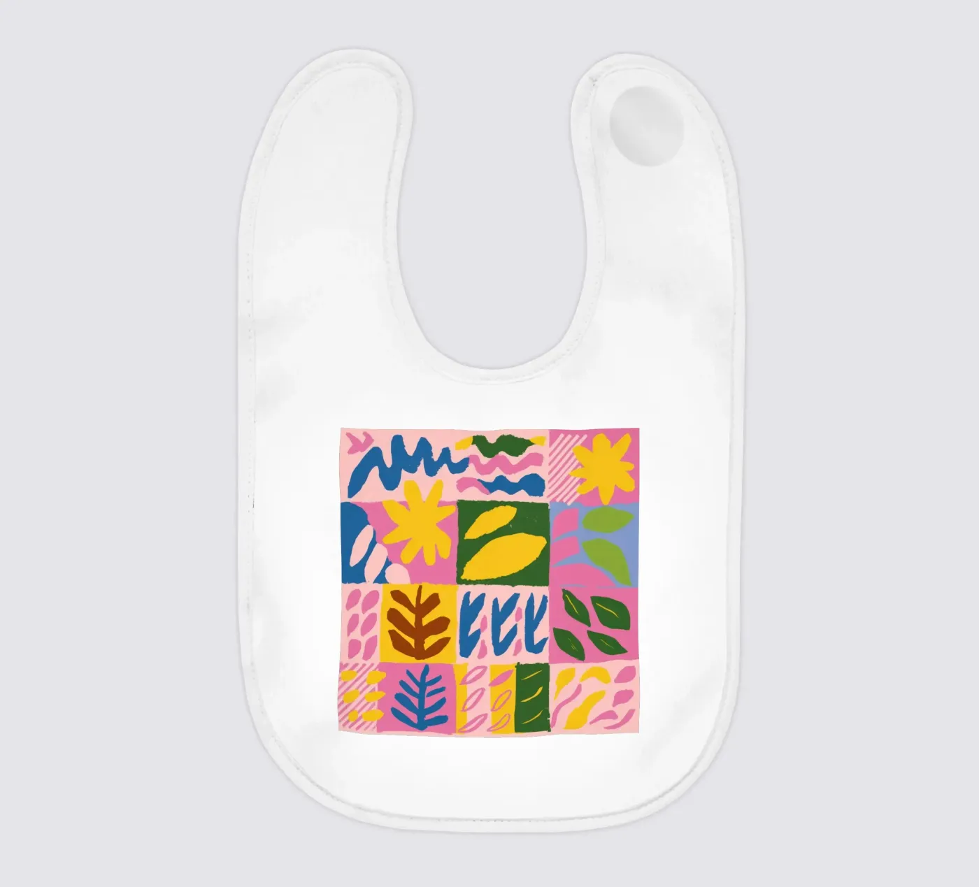 Playful Patchwork Forms Babylätzchen von Sun Riser