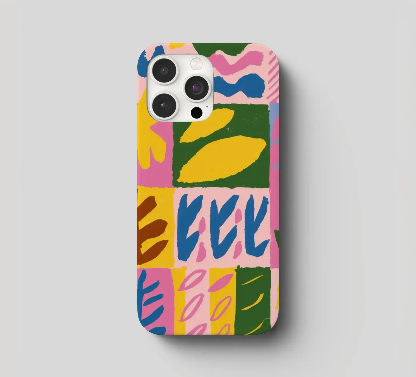 Playful Patchwork Forms iphone case by Sun Riser