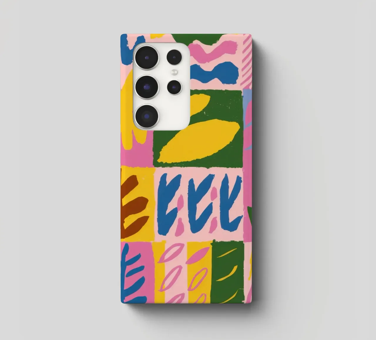 Playful Patchwork Forms cover samsung da Sun Riser