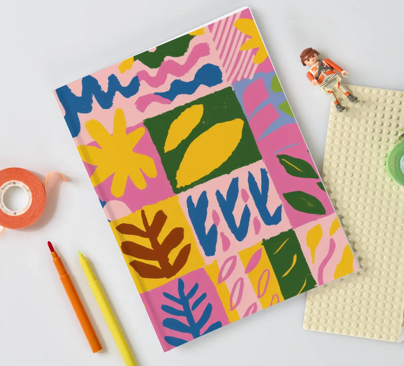 Playful Patchwork Forms notebook by Sun Riser