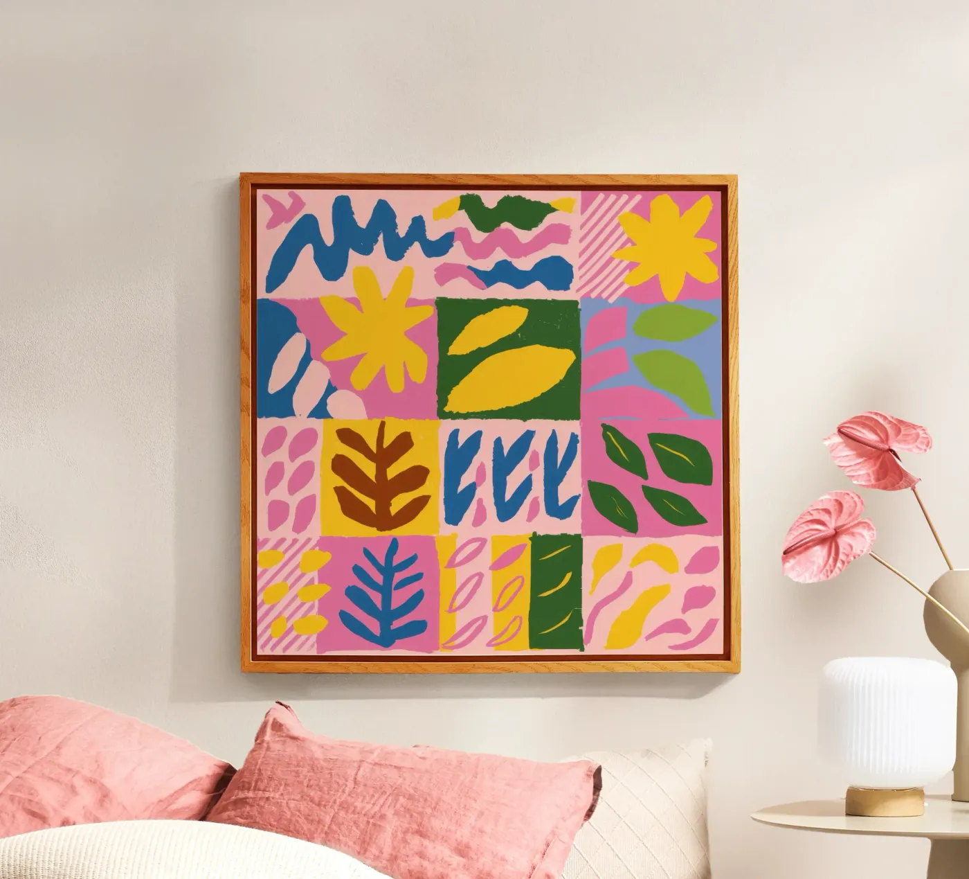 Playful Patchwork Forms acrylic glass by Sun Riser