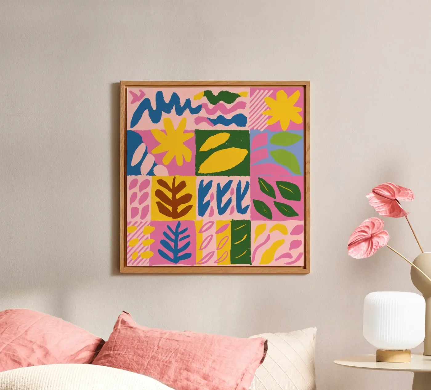 Forme giocose in patchwork pannello forex da Sun Riser