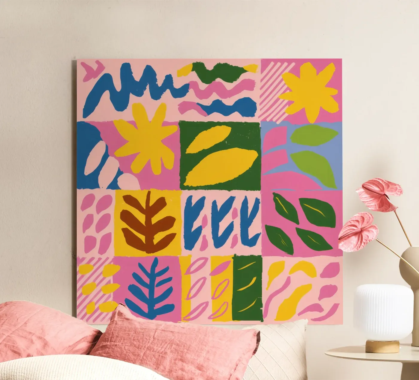 Playful Patchwork Forms pannello forex da Sun Riser