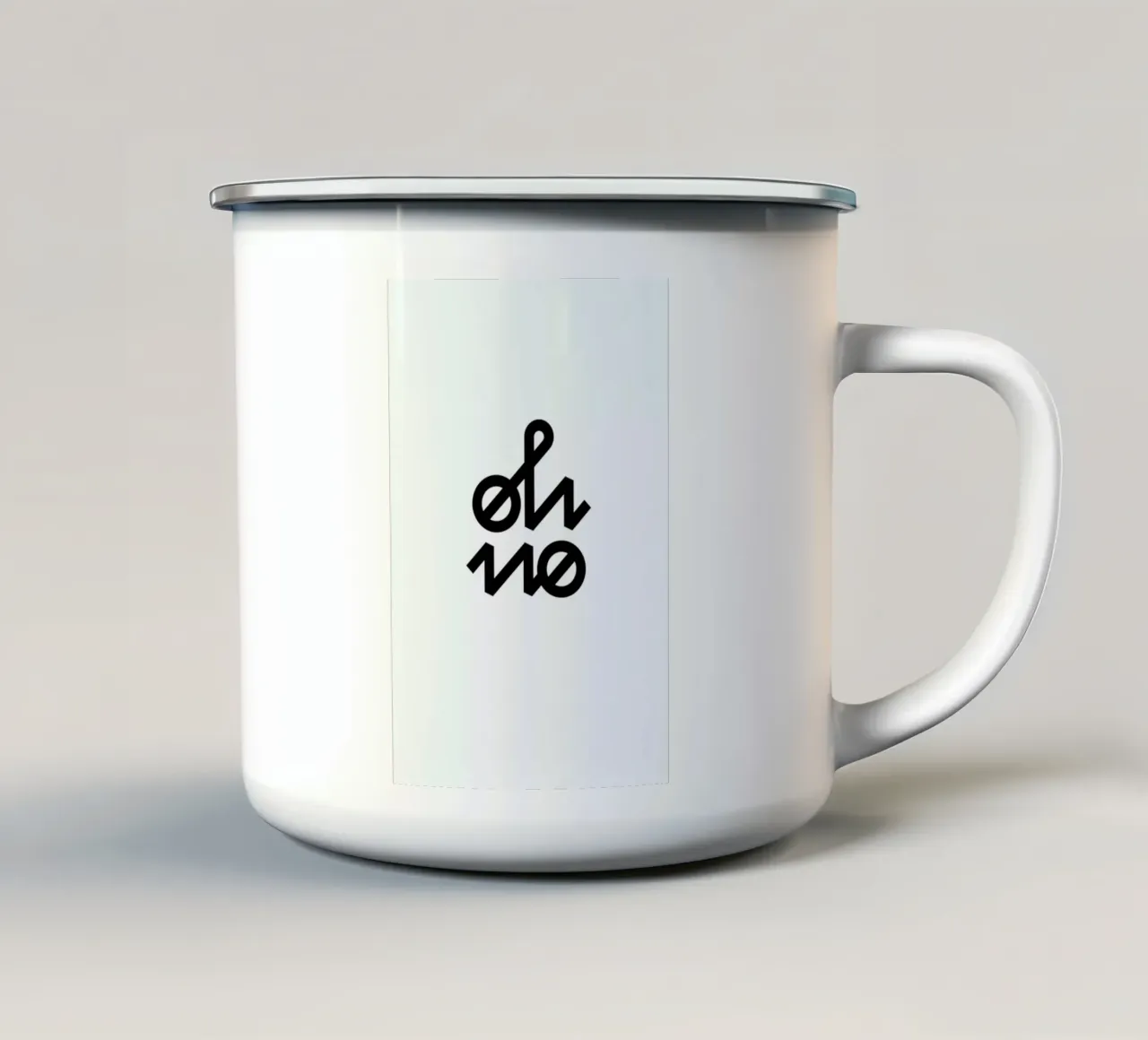 Oh No tazza in smalto da BLAEK Design Studio