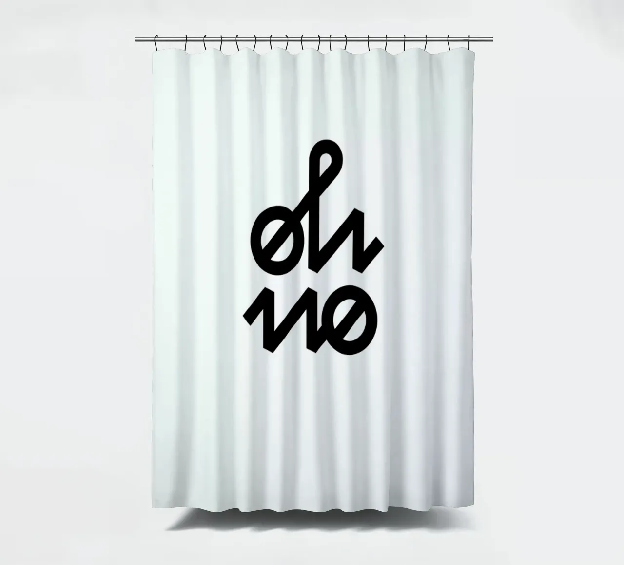 Oh No Duschvorhang von BLAEK Design Studio