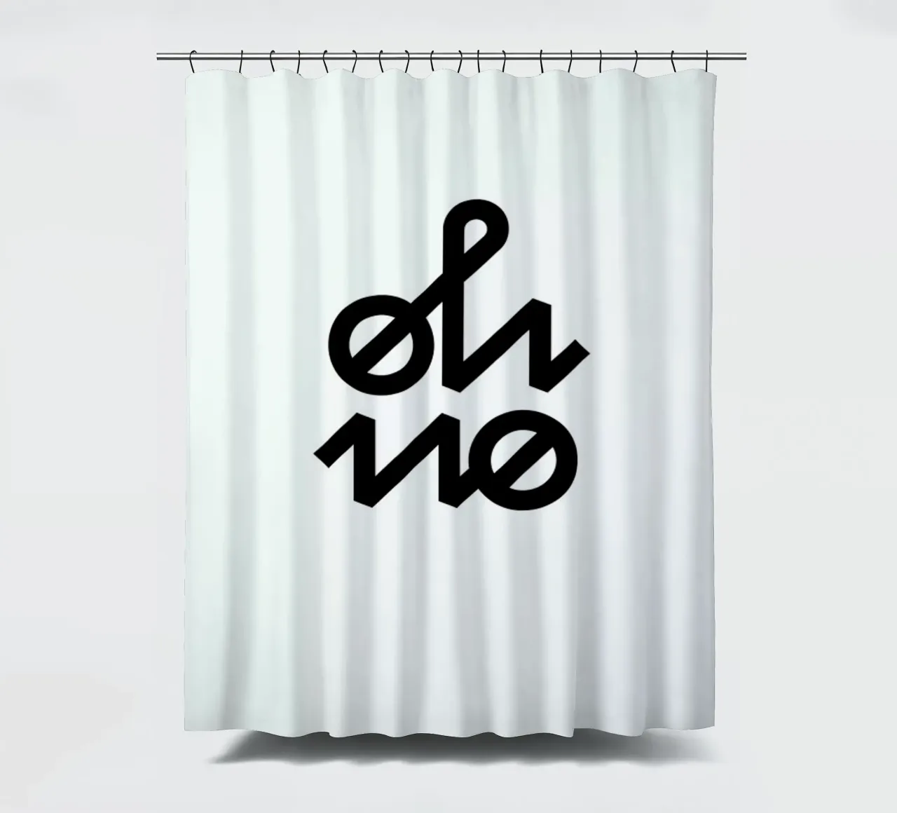 Oh No Duschvorhang von BLAEK Design Studio