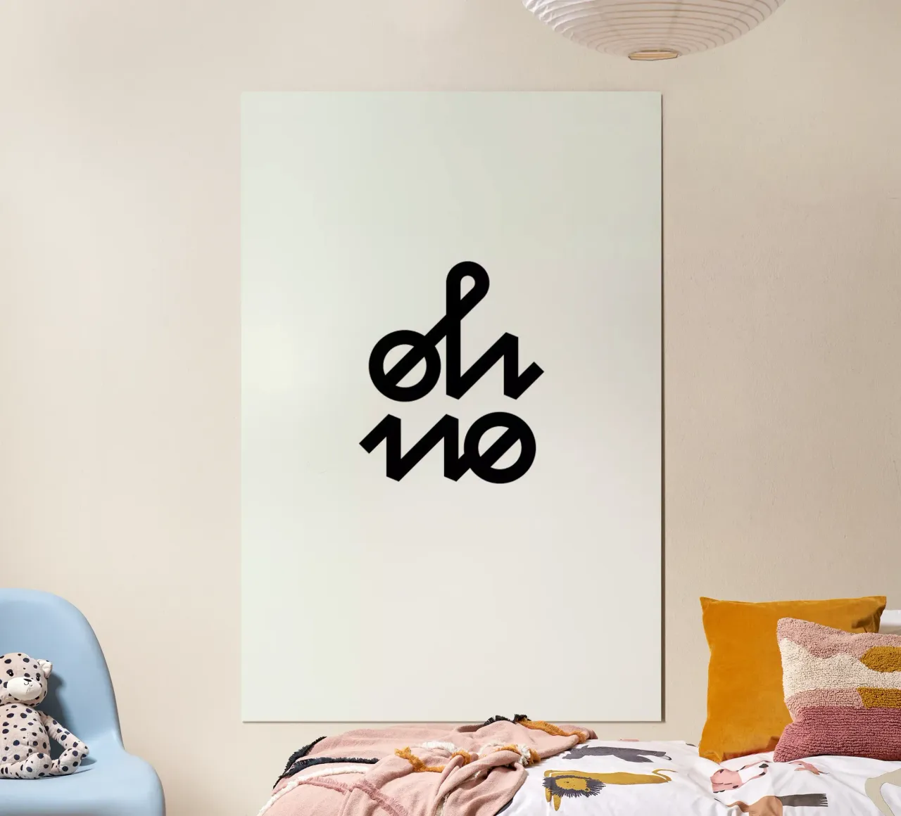 Oh No poster con telaio in plastica da BLAEK Design Studio