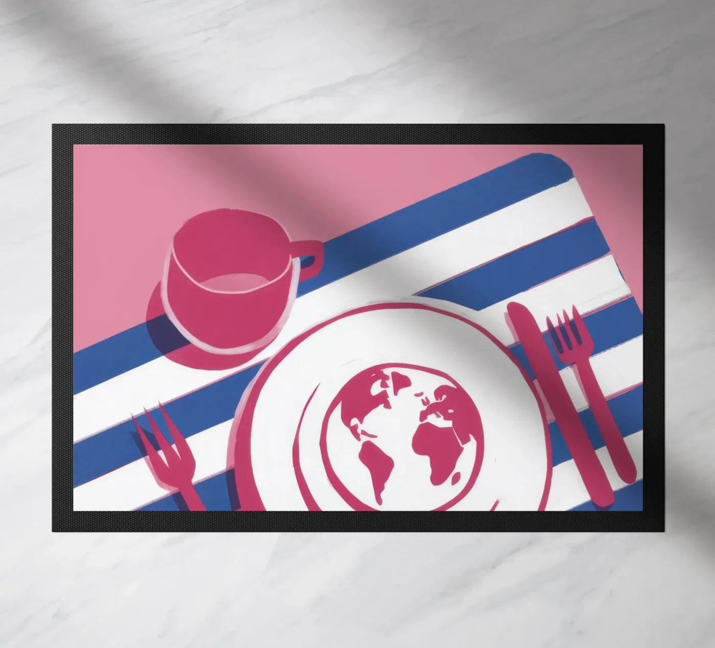 Global Table Setting doormat by Sun Riser