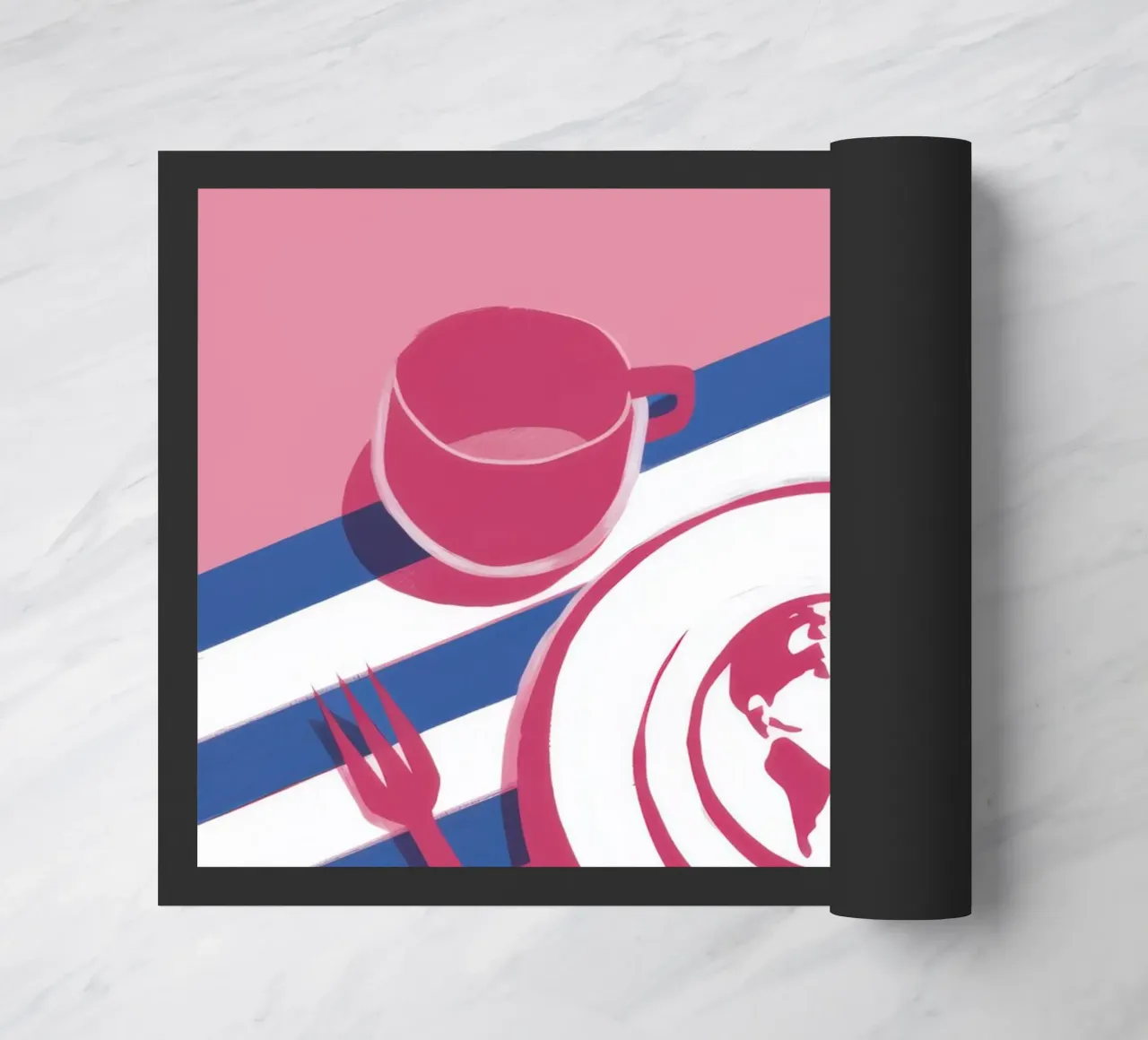 Global Table Setting deurmat van Sun Riser