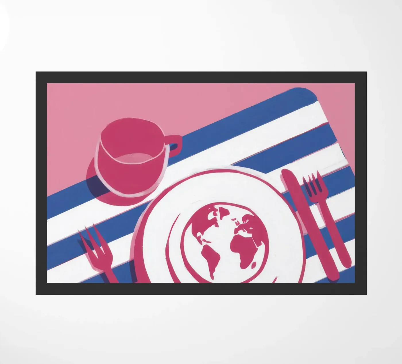 Global Table Setting doormat by Sun Riser