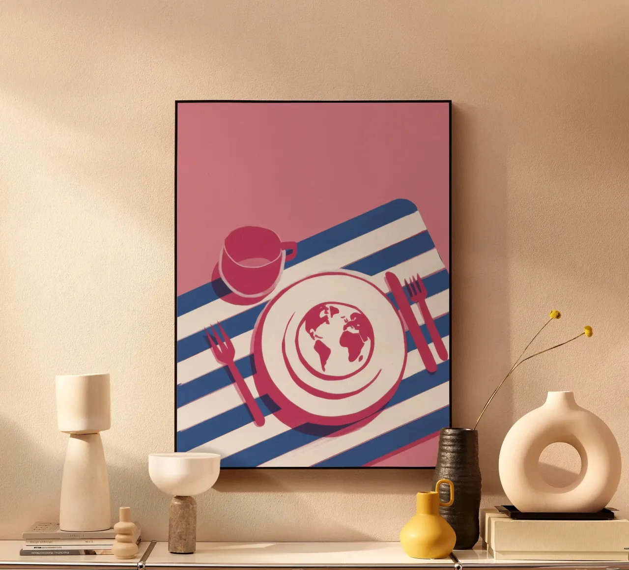 Allestimento della tavola globale plexiglass da Sun Riser