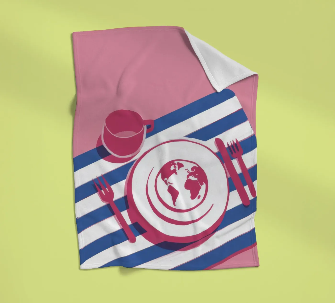 Globale Tischdekoration Fleecedecke von Sun Riser