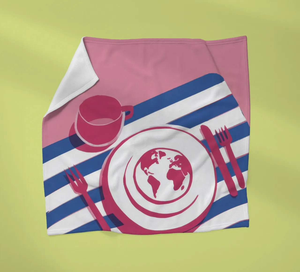 Global Table Setting Fleecedecke von Sun Riser