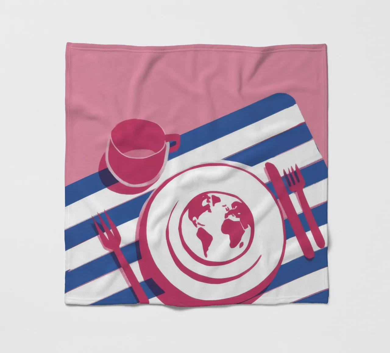 Global Table Setting Fleecedecke von Sun Riser