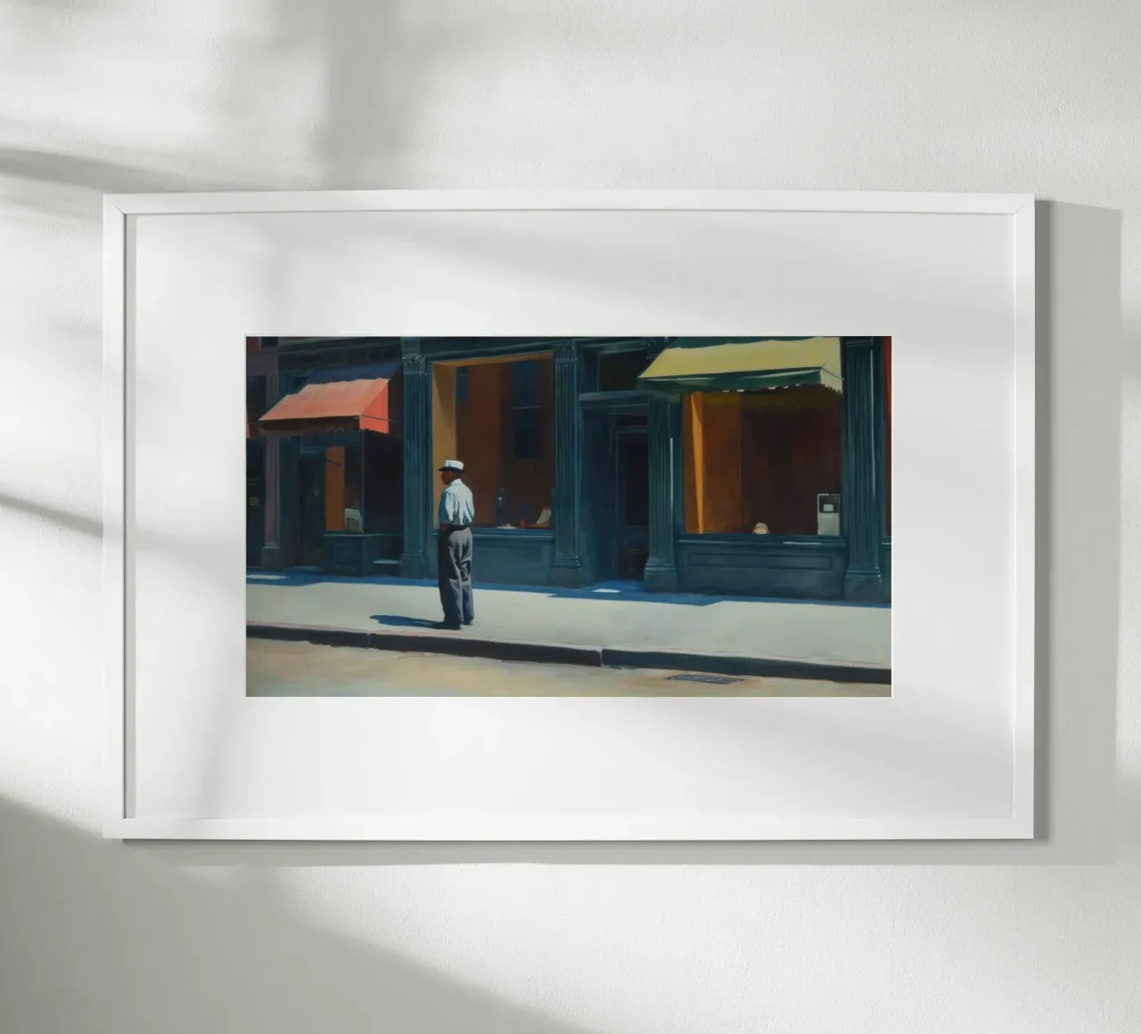 New York all'alba poster con telaio in plastica da Art Center