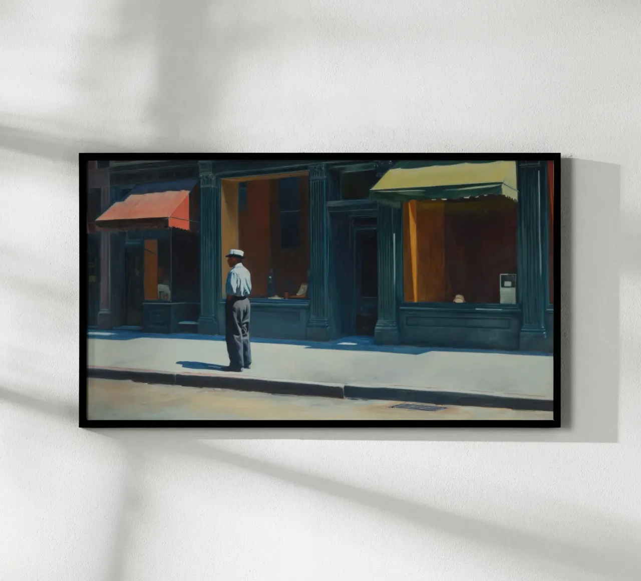 New York all'alba poster con telaio in plastica da Art Center