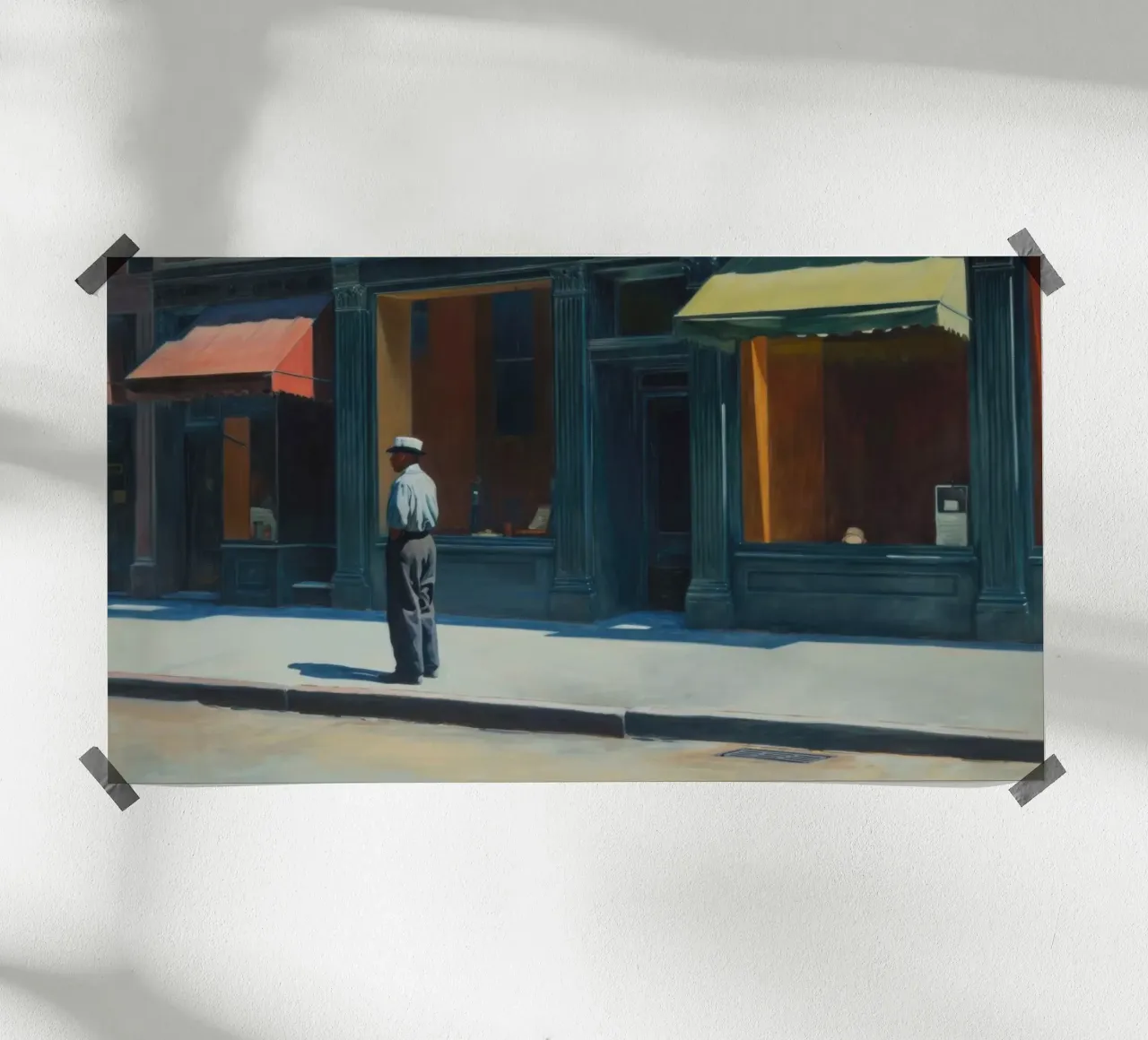 New York all'alba poster con telaio in plastica da Art Center