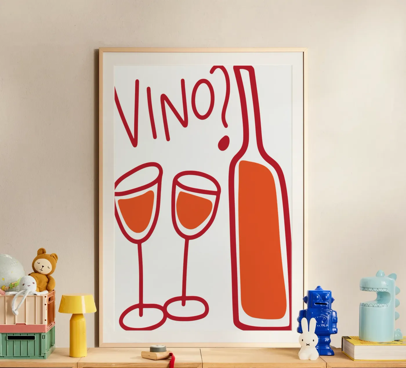 Wein Poster von Rawdenox