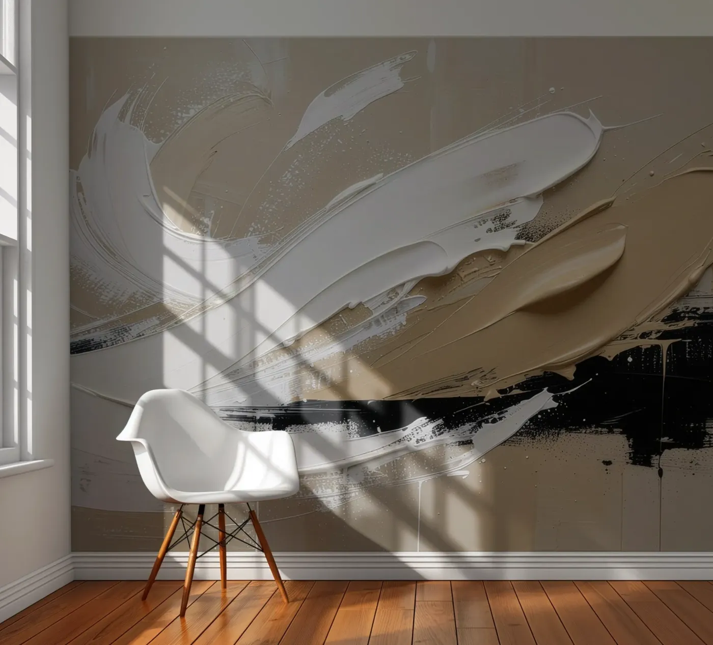 Stille Structuur fotobehang van Katalier (Abstract Harmony)