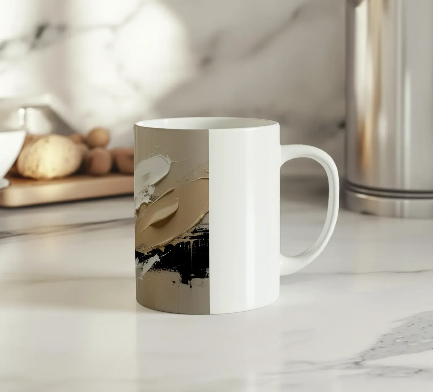 Stille Struktur Keramik Tasse von Katalier (Abstract Harmony)