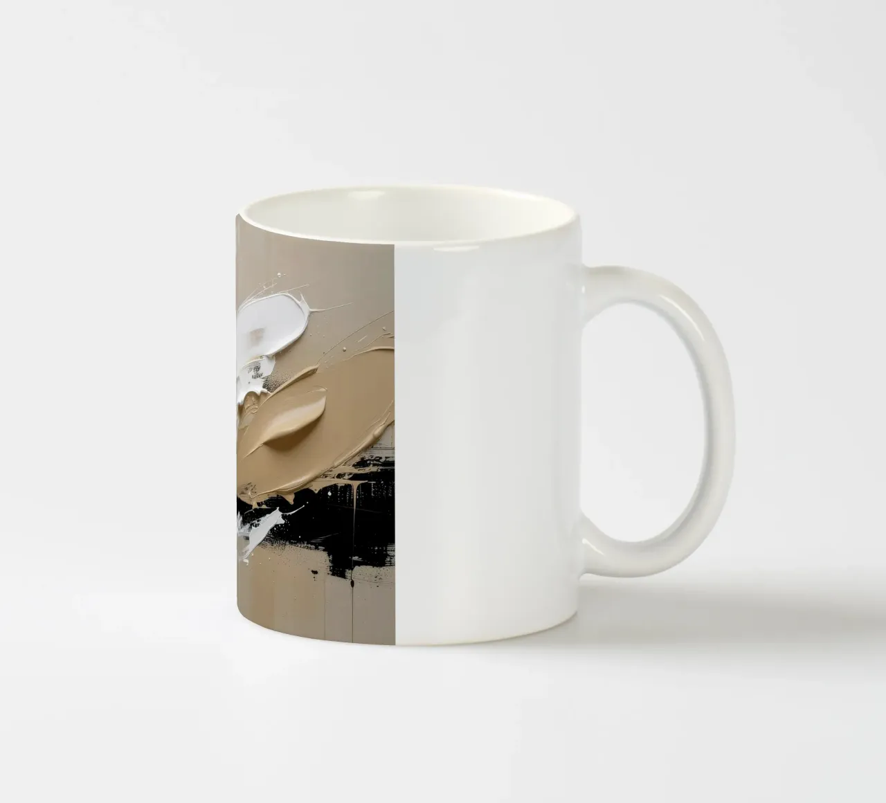 Silent Structure ceramic mug by Katalier (Abstract Harmony)