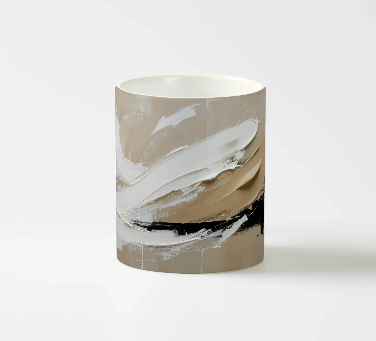 Silent Structure ceramic mug by Katalier (Abstract Harmony)