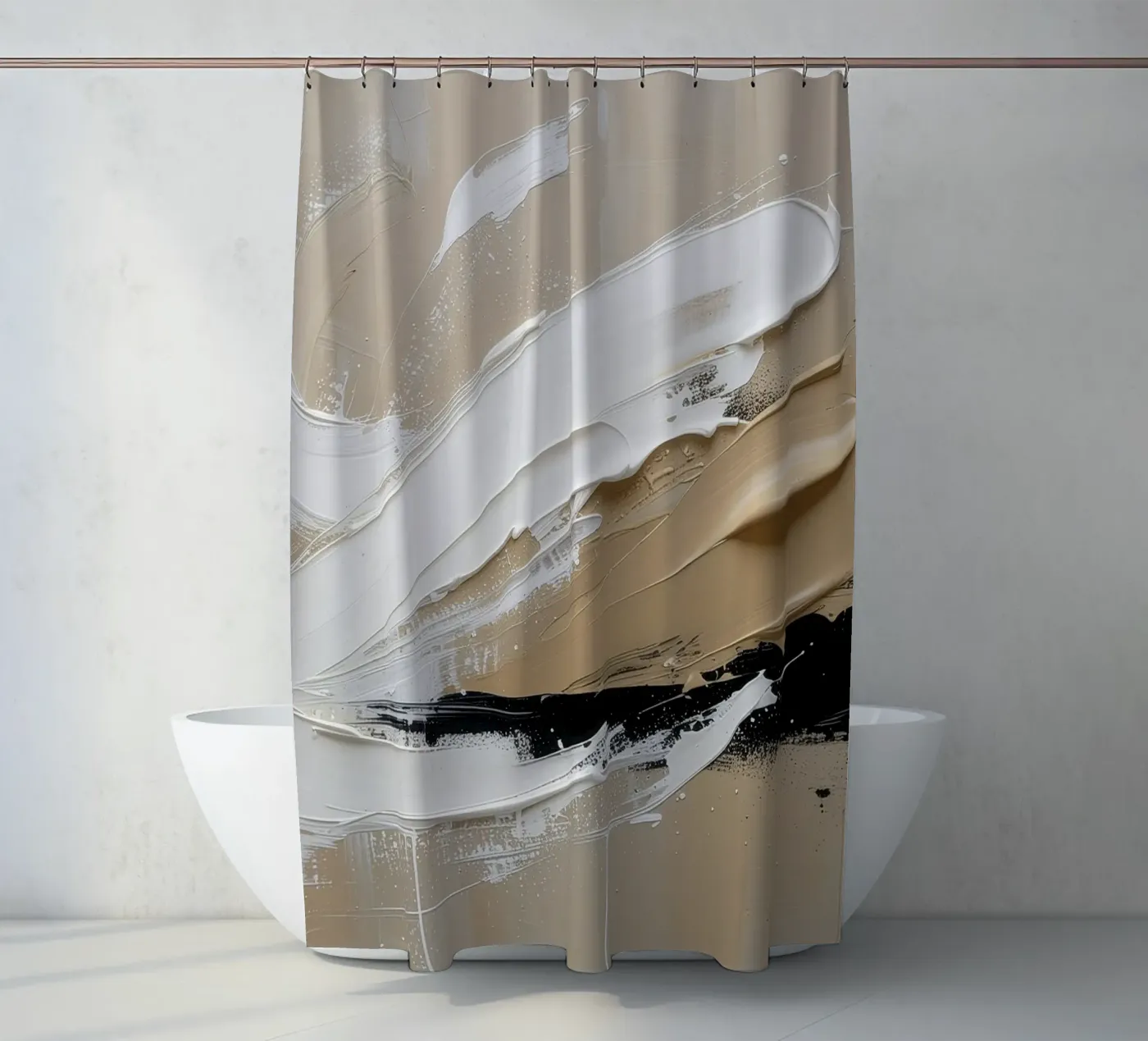 Silent Structure Duschvorhang von Katalier (Abstract Harmony)
