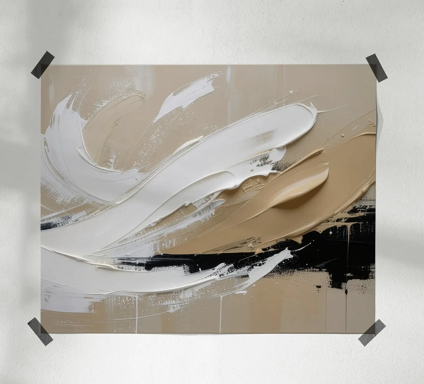 Stille Structuur poster van Katalier (Abstract Harmony)