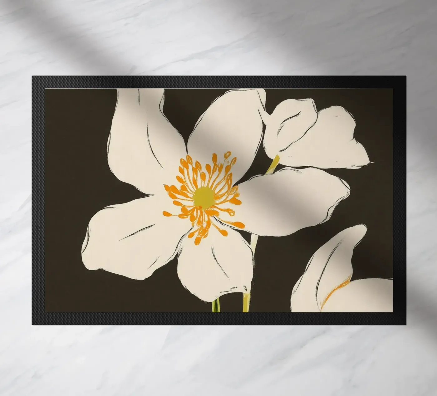Midnight Bloom Fußmatte von cityart