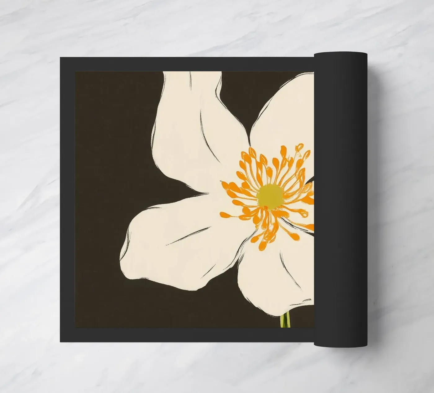 Midnight Bloom Fußmatte von cityart